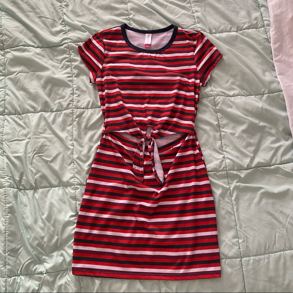 Striped mini dress
